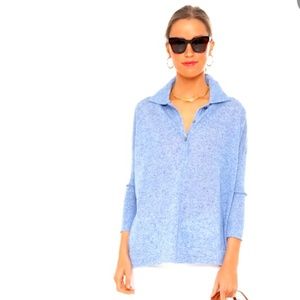 Tuckernuck Chambray Clayton Knit Polo - Brand New- Never Opened - Size M/L